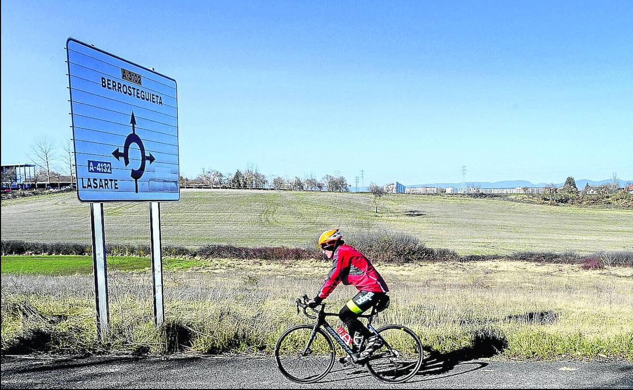 Imagen de la zona de Uleta, en la que se proyectan 294 viviendas, en su mayoría unifamiliares.