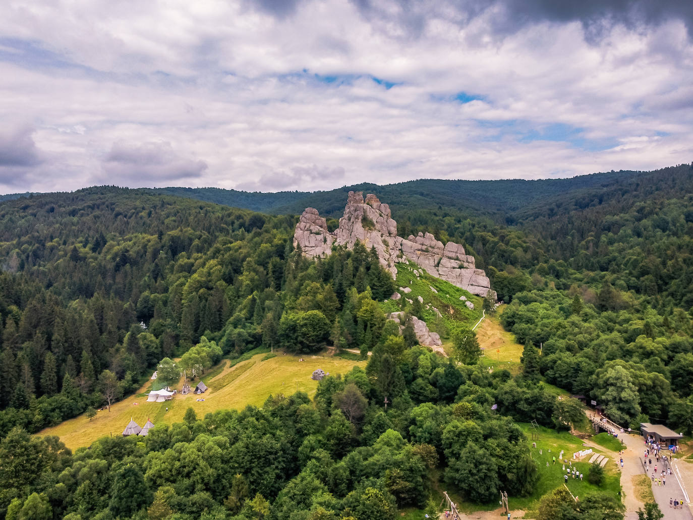 Constituyen una propiedad natural patrimonio de la Humanidad de carácter transnacional compuesto por más de cincuenta bosques, principalmente de hayas, distribuidos por una docena de países europeos, entre ellos, Ucrania. Originalmente el sitio se centraba únicamente en un área concreta de los Cárpatos y fue producto de la cooperación entre Ucrania y Eslovenia. Estos bosques muestran las pautas ecológicas más completas y amplias y procesos de lugares puros de haya europea cruzando una variedad de condiciones medioambientales. 