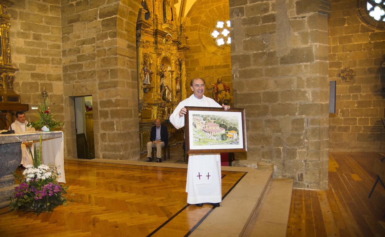 José María García recibió un homenaje en Santa María del Yermo.
