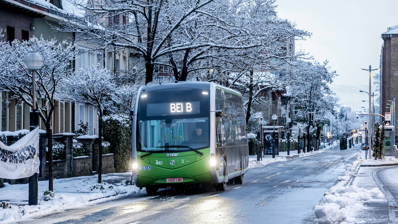 Fotos: El temporal de nieve sorprende a Vitoria y Álava en primavera