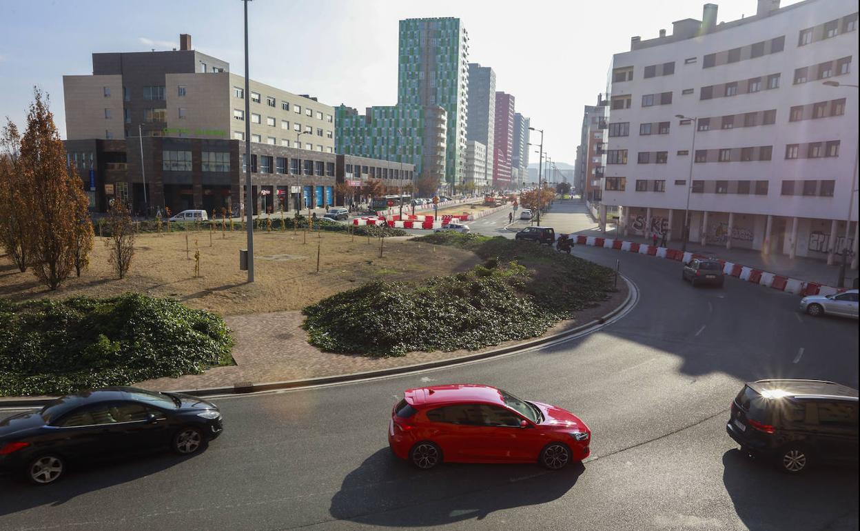 La plaza de la Unión sufrirá cortes de tráfico este sábado por las obras del tranvía. 