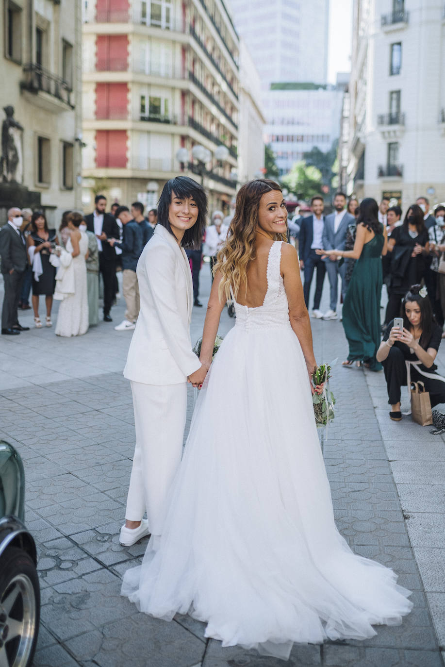 Fotos: La boda de Maider y Alba en el Mercado de La Ribera: dos novias auténticas