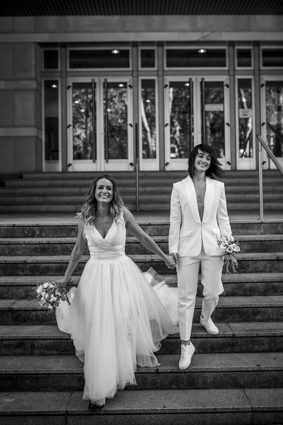 Fotos: La boda de Maider y Alba en el Mercado de La Ribera: dos novias auténticas