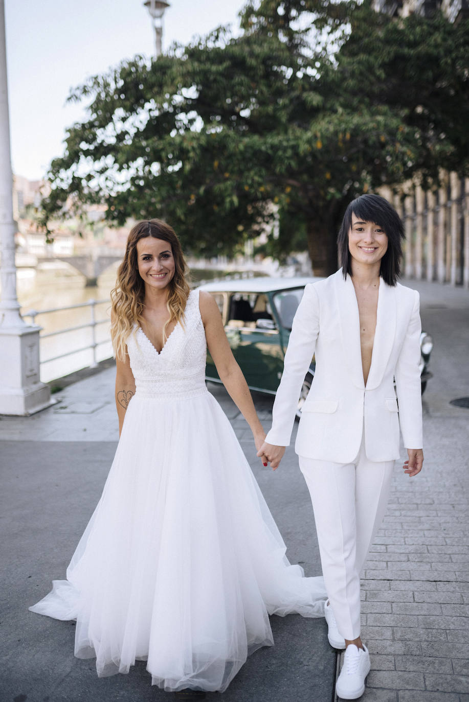 Fotos: La boda de Maider y Alba en el Mercado de La Ribera: dos novias auténticas