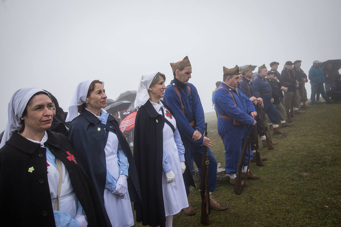 Fotos: Homenaje a los gudaris en el monte Saibigain