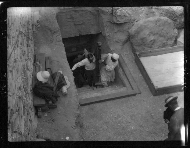 Imagen de las excavaciones en el Valle de los Reyes, en Luxor.