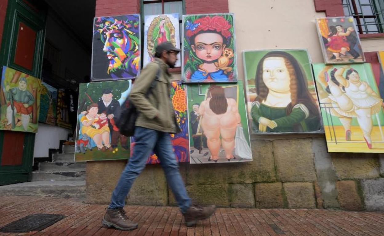 Una calle de Bogotá. 