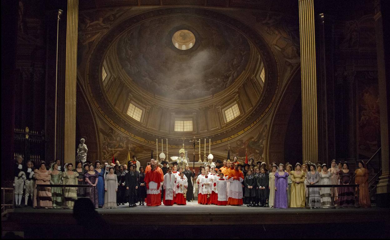 Imagen de la producción de 'Tosca' que se verá en Bilbao. 