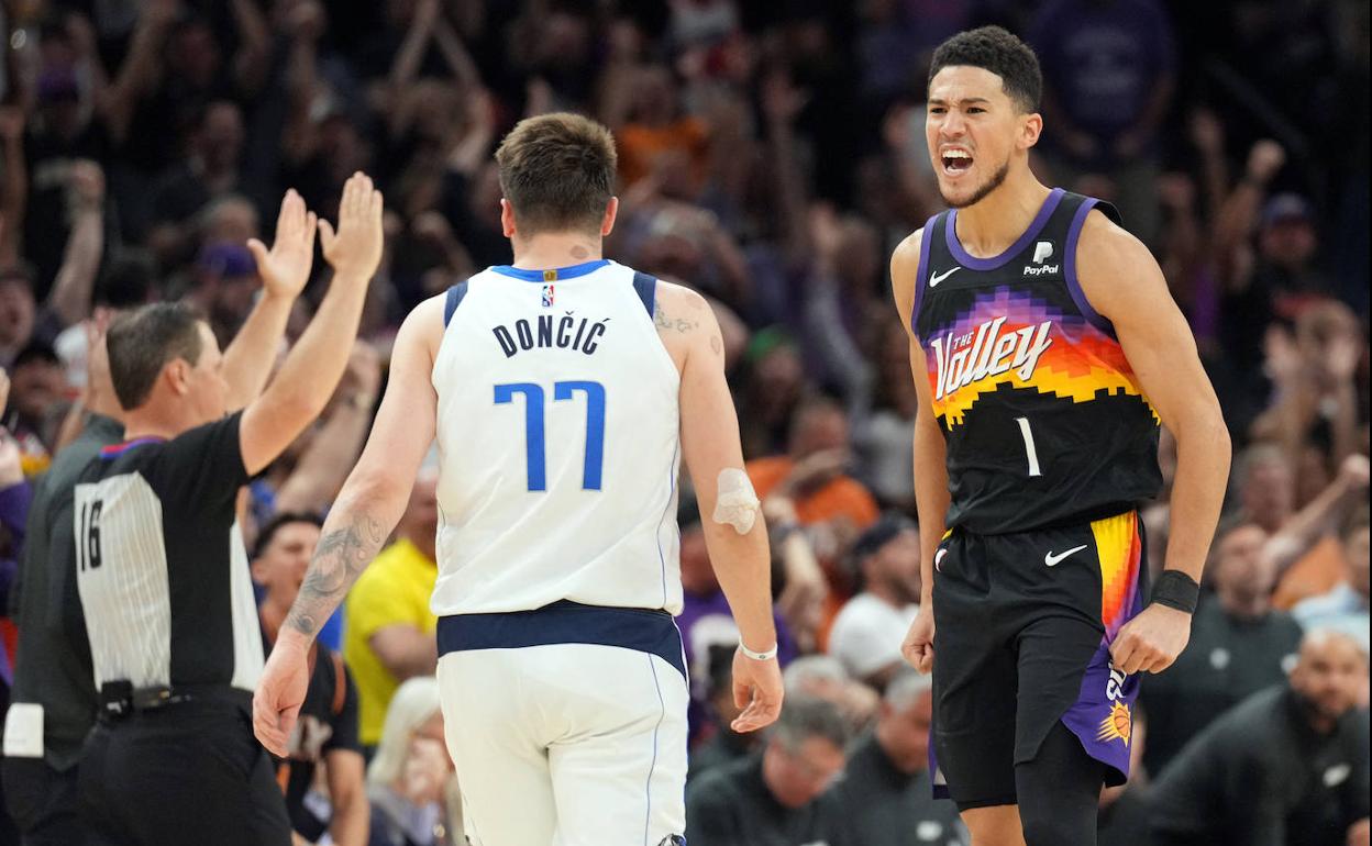 Los Suns ganaron con facilidad pese a los 28 puntos de Doncic