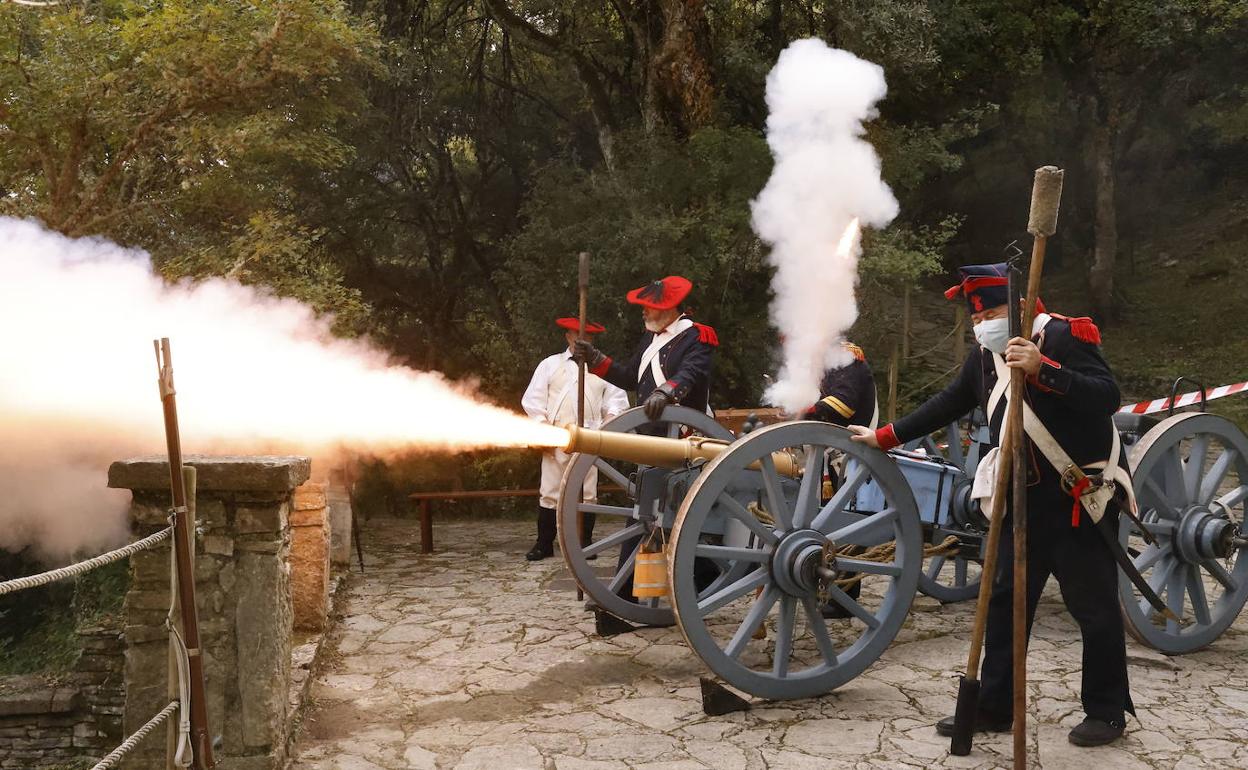 La recreación de la quema del convento del año pasado fue todo un éxito. 