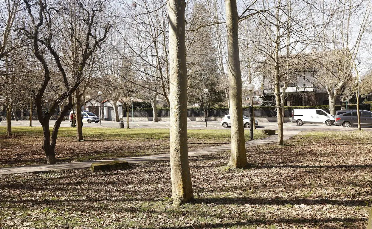 Un parque de la capital alavesa. 