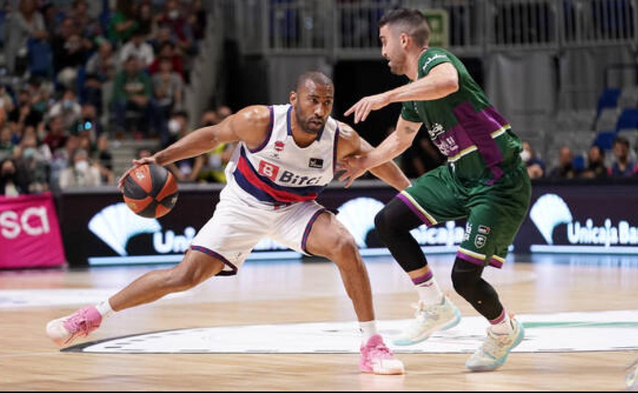 Granger, con el Baskonia, en su último partido en el Carpena