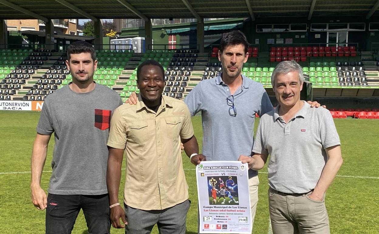 Sestao acogerá un partido solidario entre una selección de jugadores africanos y un combinado vasco
