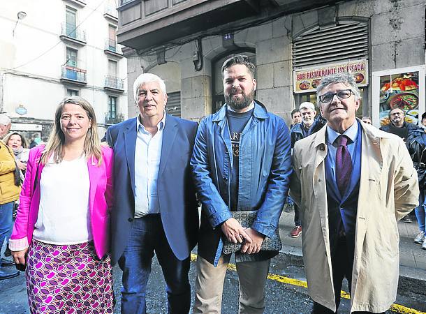 Begoña Castaño, Michel Guantes, Borja Elorza y Jon Bilbao. 