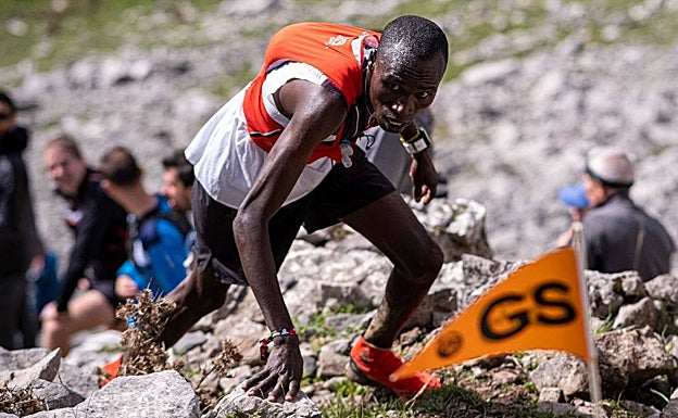 Ben Kimtai, en la pasada Gorbeia Suzien, donde terminó tercero.