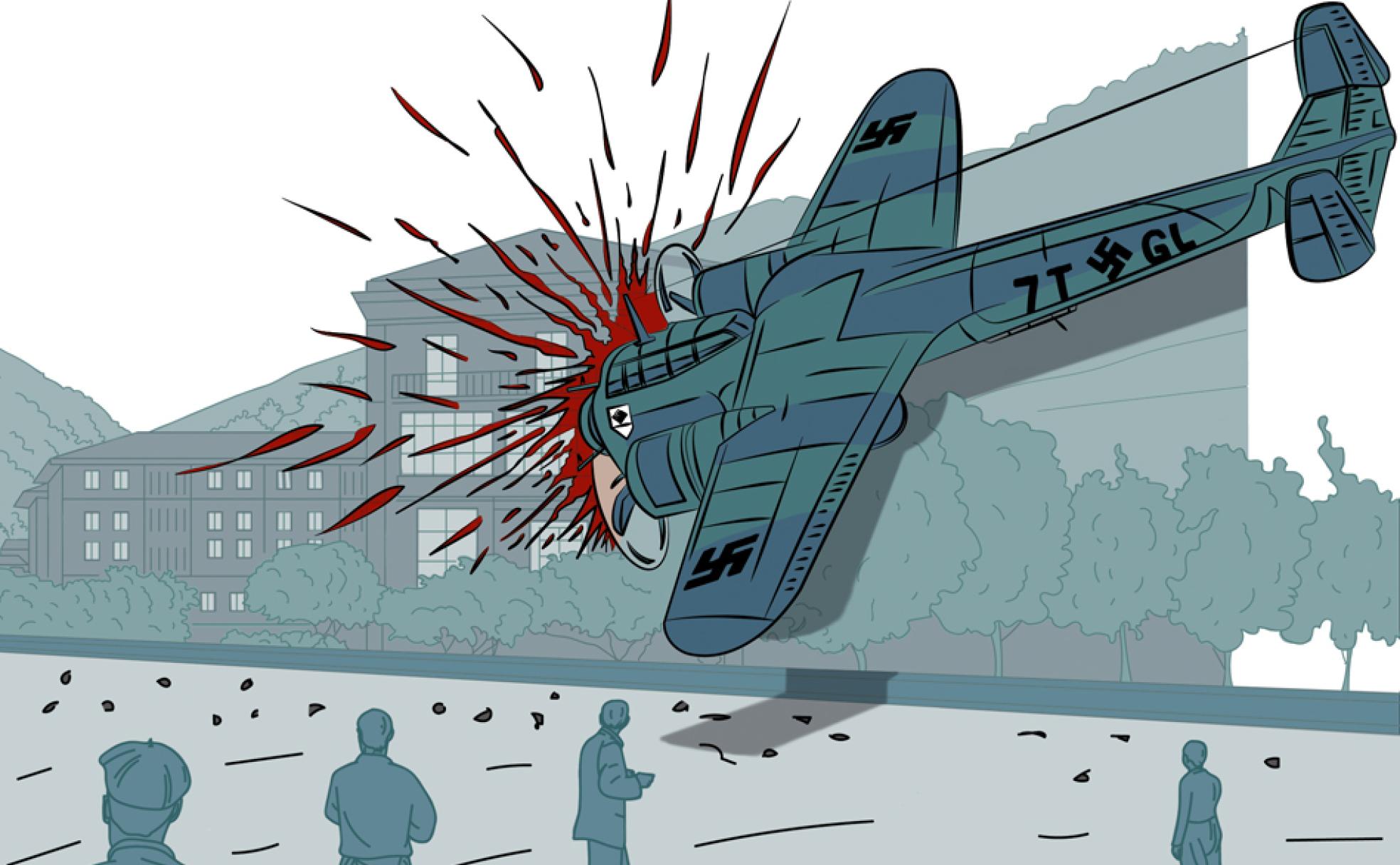 El avión nazi que se estrelló en Güeñes