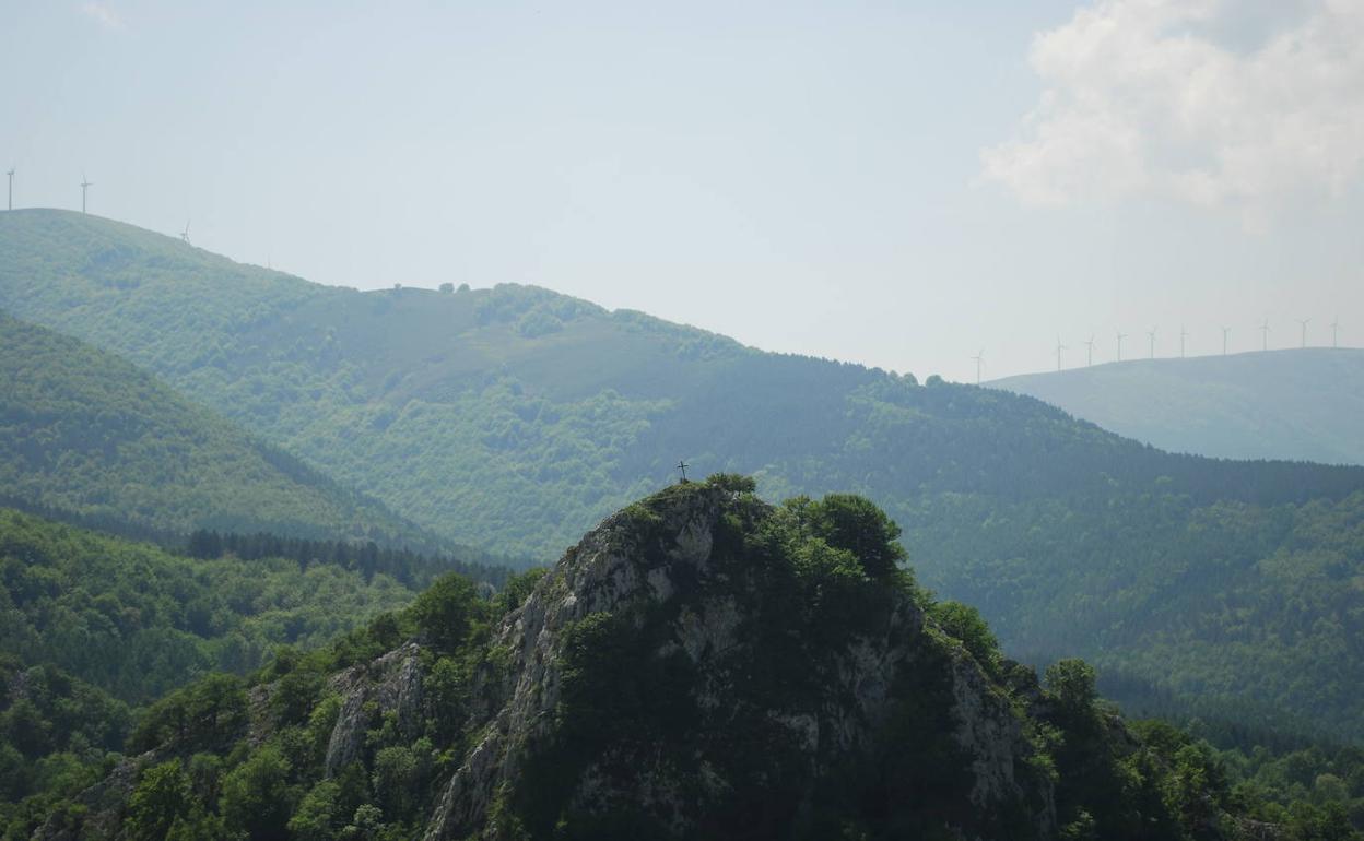 Vista del parque natural de Aitzkorri-Aratz.