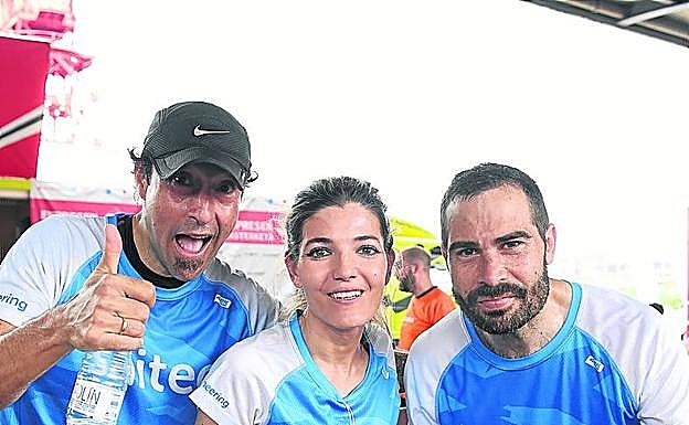 Los atletas del equipo Saintec confiaban en lograr la victoria. 