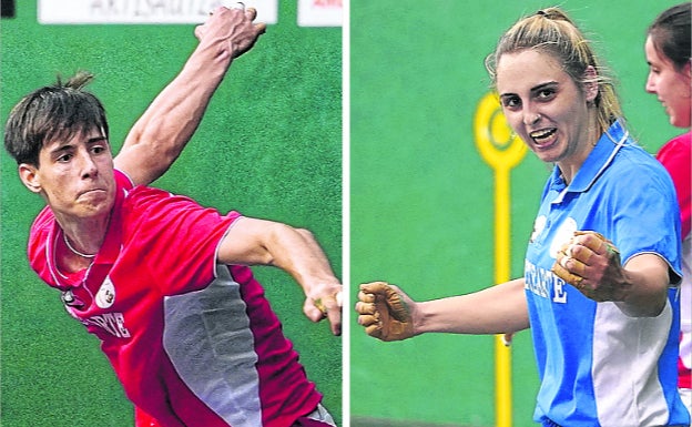 Iztueta y Aldai, durante sus respectivos encuentros. 