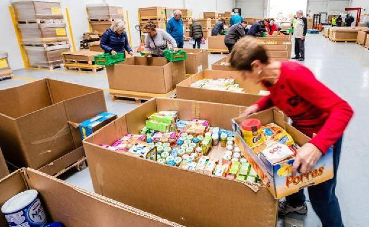 Recogida de alimentos para los más desfavorecidos.