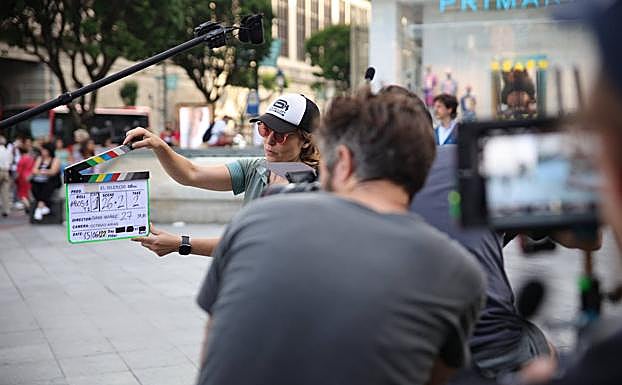 Rodaje de 'El silencio' en Bilbao.
