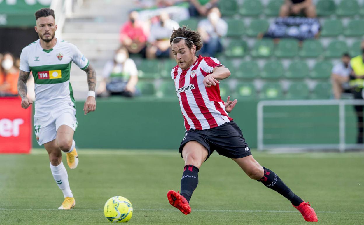 Ibai en su último partido con el Athletic, ante el Elche.