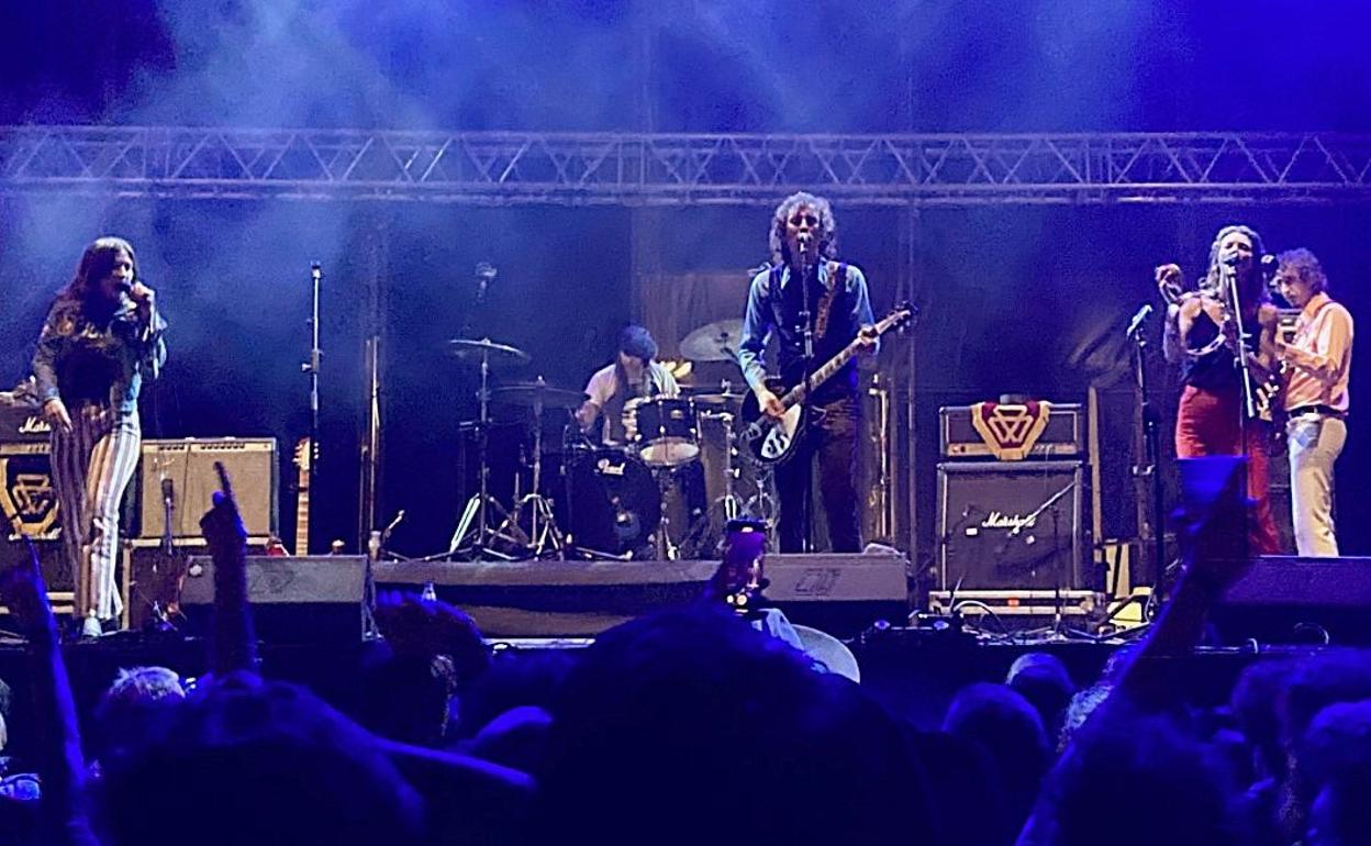 Un momento del concierto de Daniel Romano.