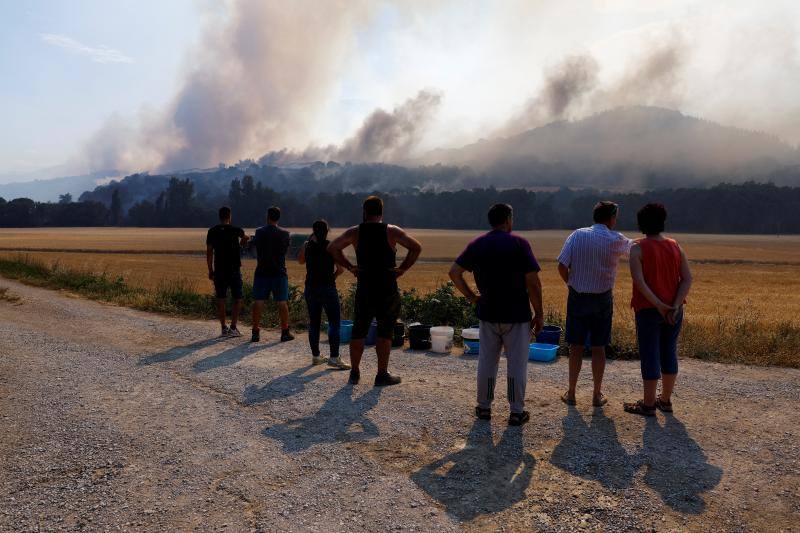 Fotos: Navarra arde por el calor extremo