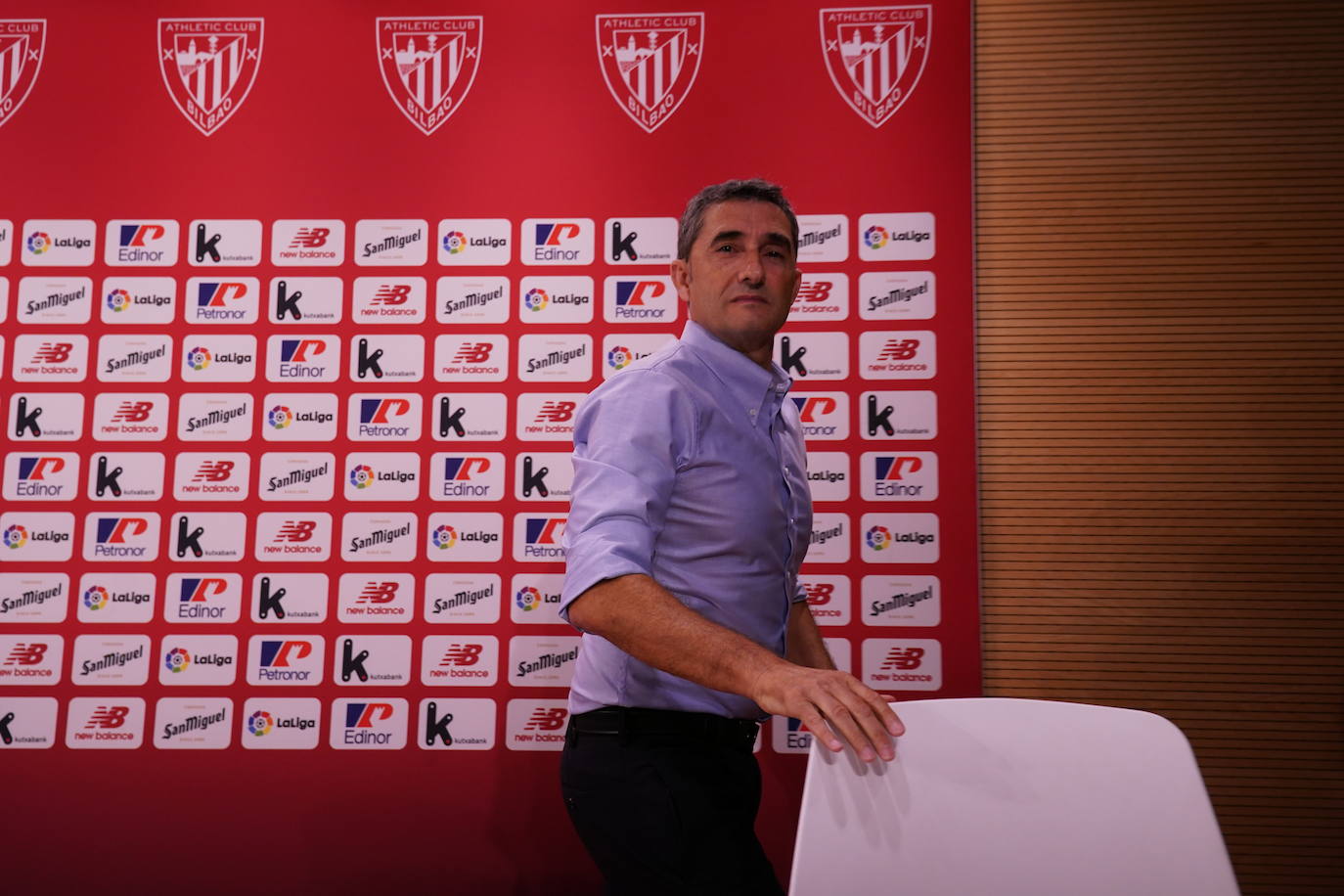 Fotos: Las imágenes de la presentación de Valverde como entrenador del Athletic