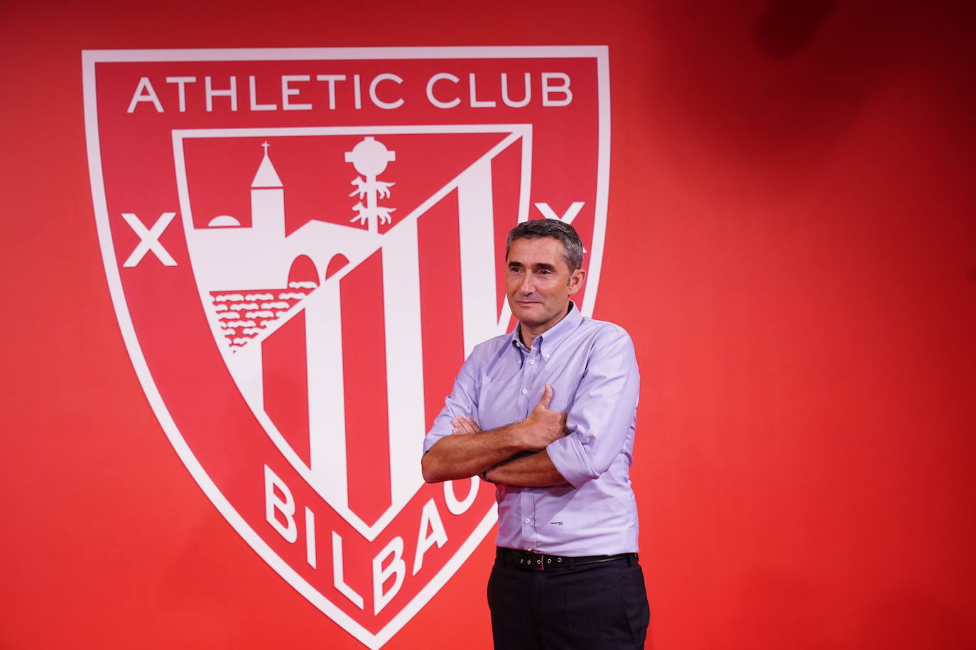 Fotos: Las imágenes de la presentación de Valverde como entrenador del Athletic