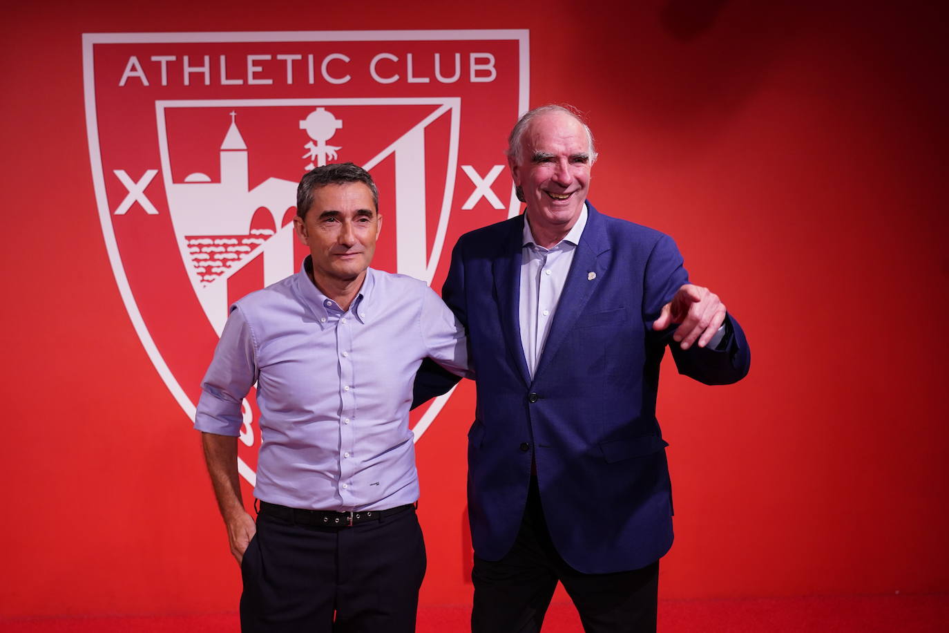 Fotos: Las imágenes de la presentación de Valverde como entrenador del Athletic