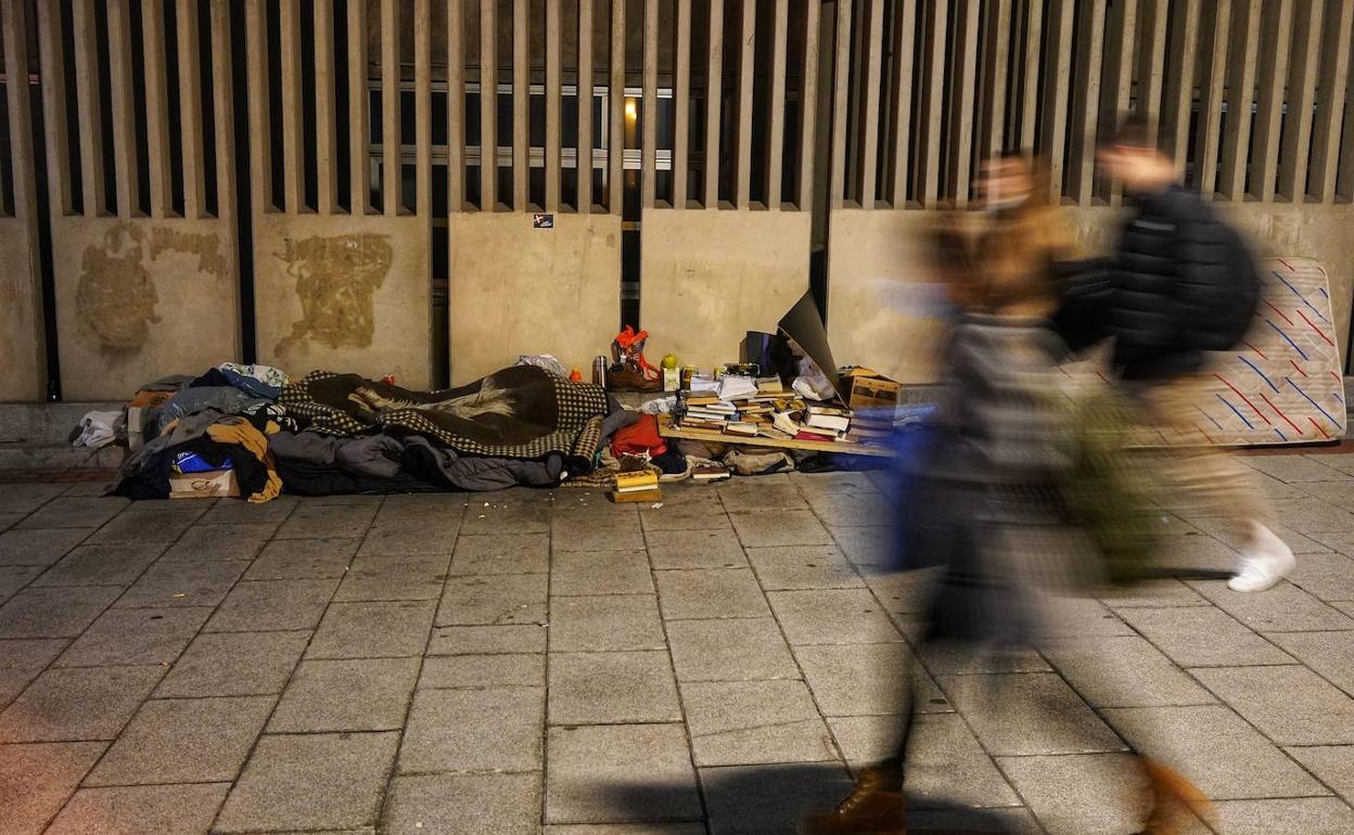 Unas 700 personas no tienen hogar en Bilbao.