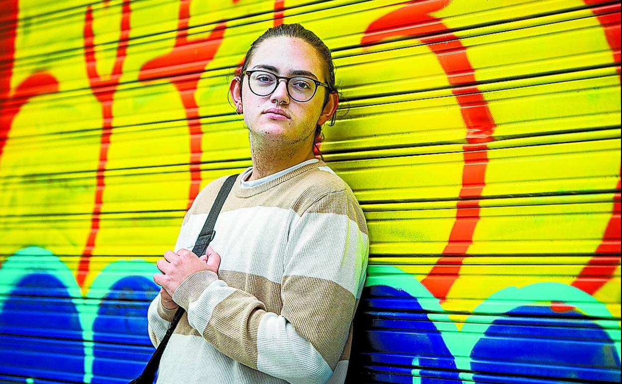 Kimetz Renteria, en la plaza de Indautxu. 