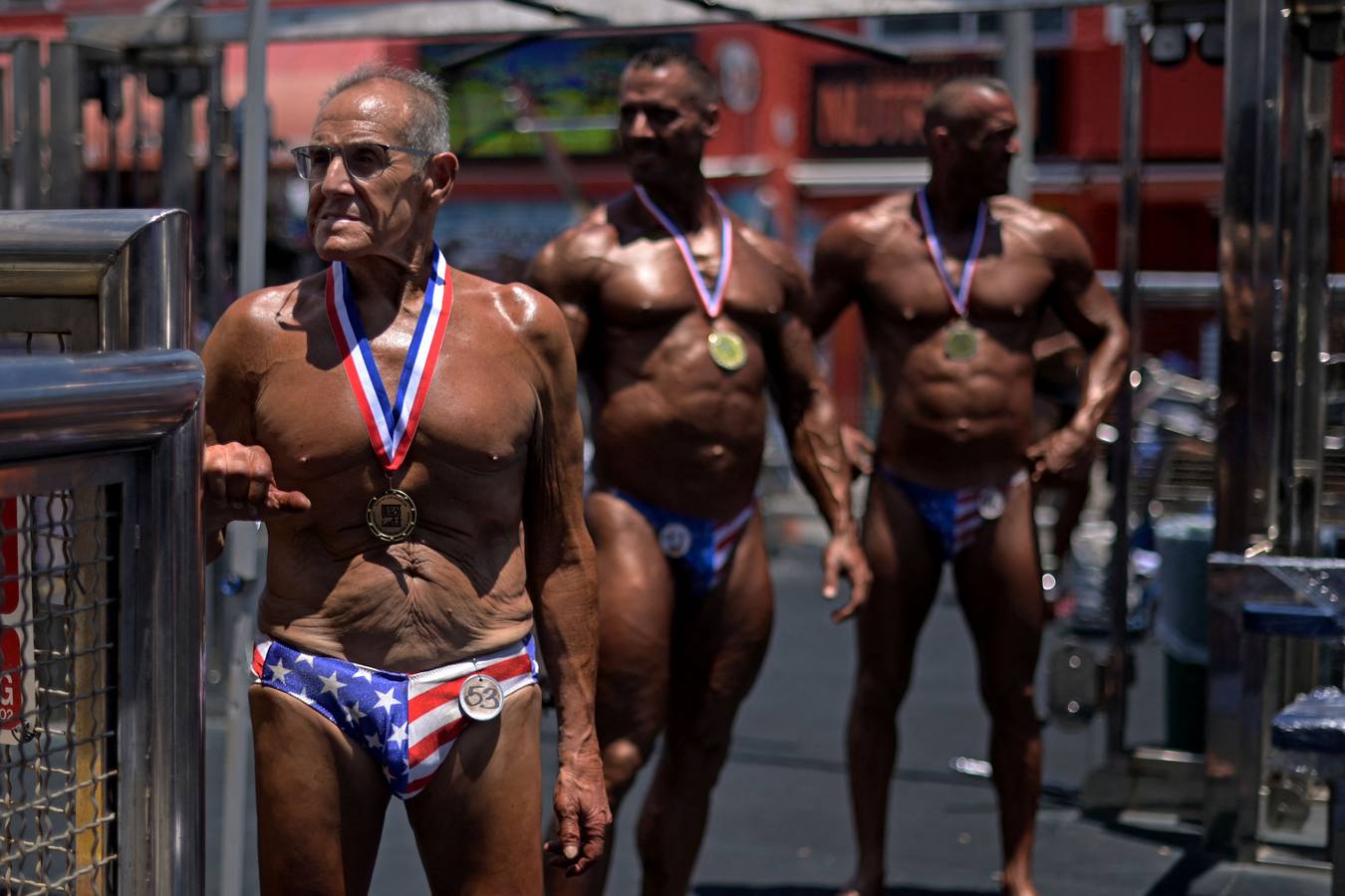 Fotos: Los culturistas se exhiben en la histórica cita de Venice