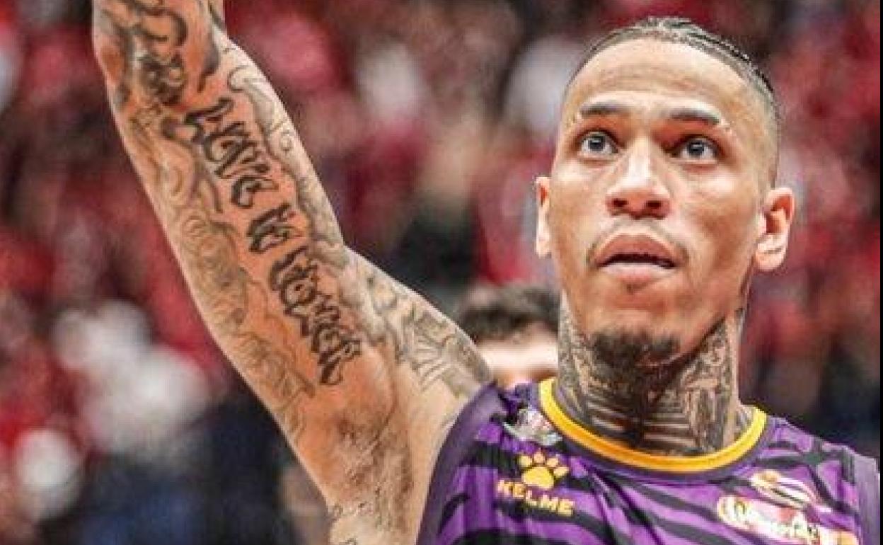 Kyser, en un encuentro con Hapoel.