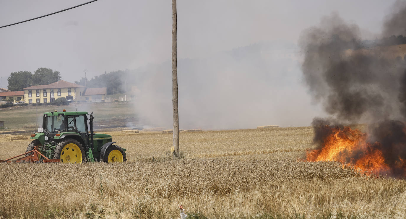 Fotos: El incendio entre Argandoña y Villafranca, en imágenes