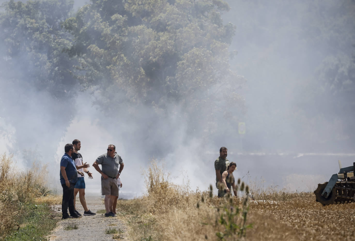 Fotos: El incendio entre Argandoña y Villafranca, en imágenes