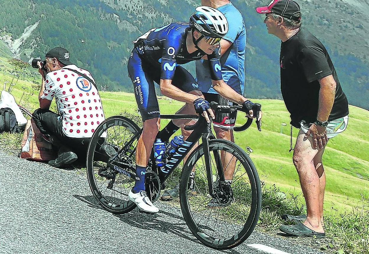Enric Mas, durante una de la subidas de este Tour. 