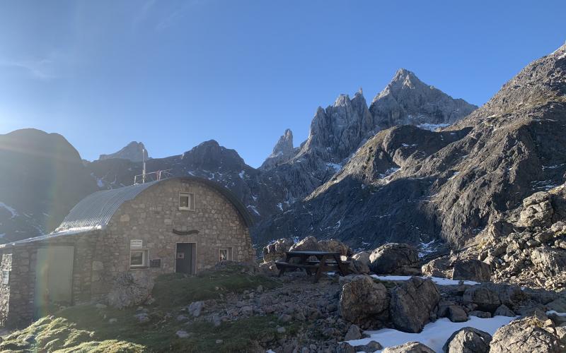 El refugio está en un emplazamiento privilegiado.