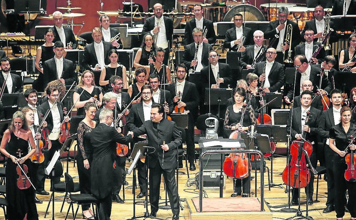 La Euskadiko Orkestra, en una actuación anterior. 