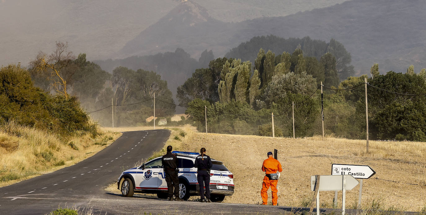 Fotos: Imágenes del incendio declarado en Zambrana