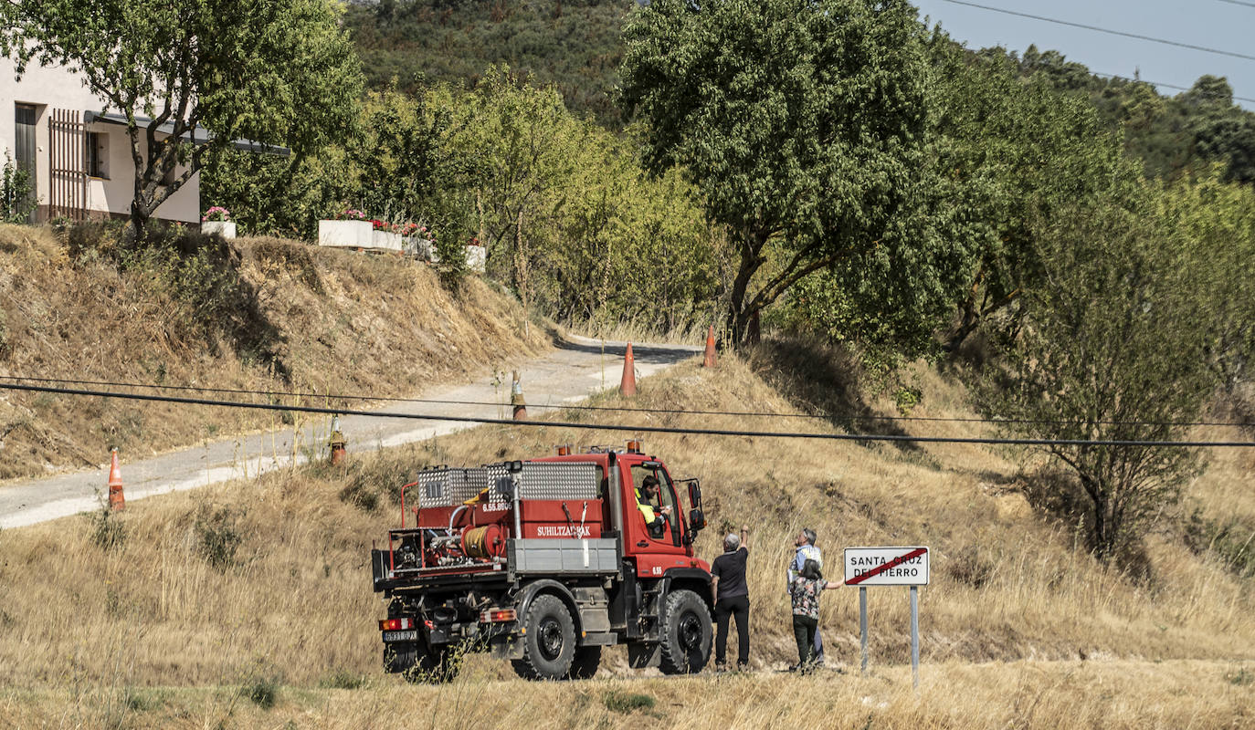Fotos: Imágenes del incendio declarado en Zambrana
