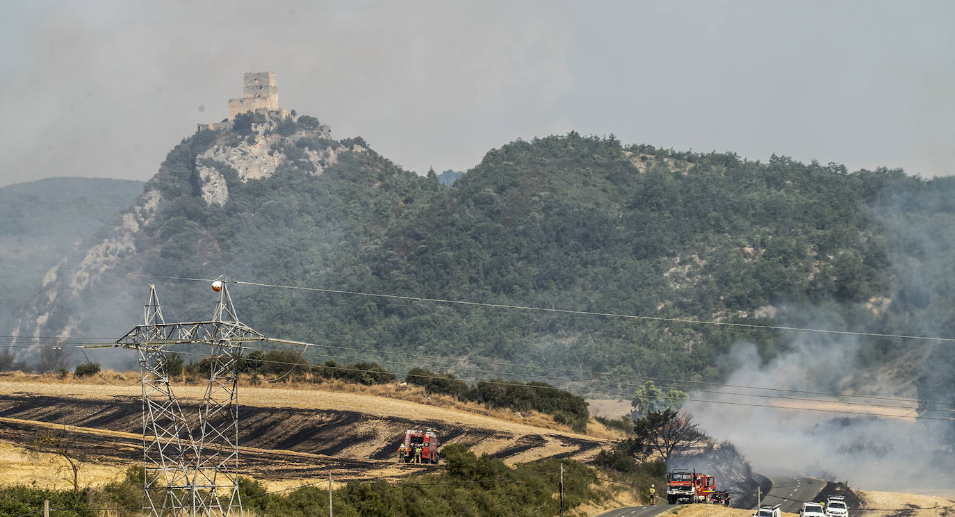 Fotos: Imágenes del incendio declarado en Zambrana