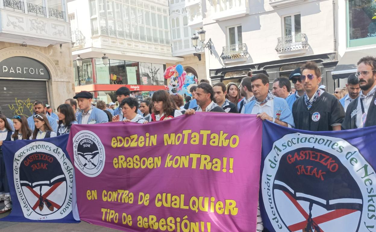 Concentración en Vitoria.