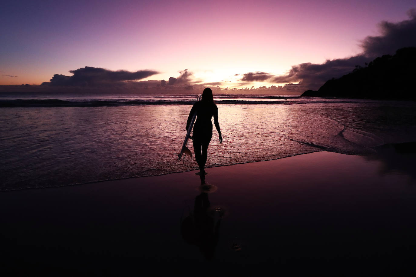 Fotos: Surfeando al amanecer en Australia