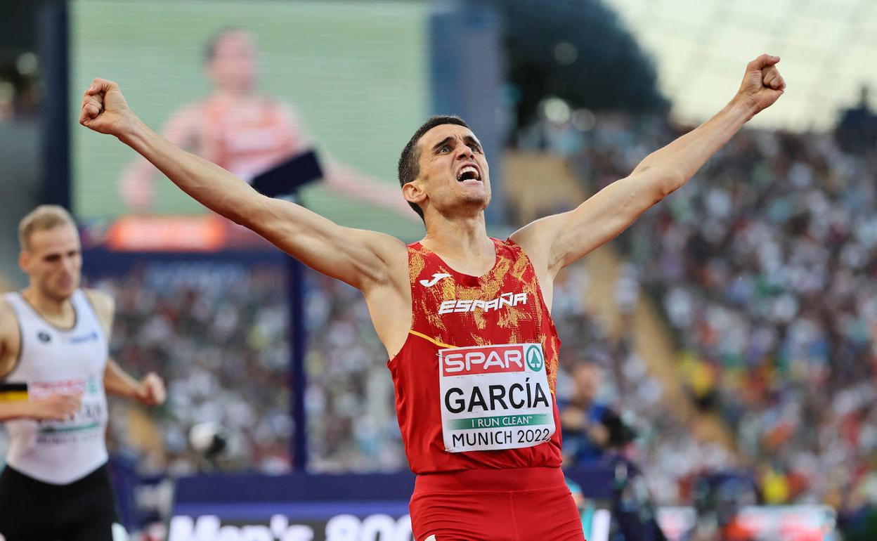 Mariano García, oro en 800, ya reina en Europa