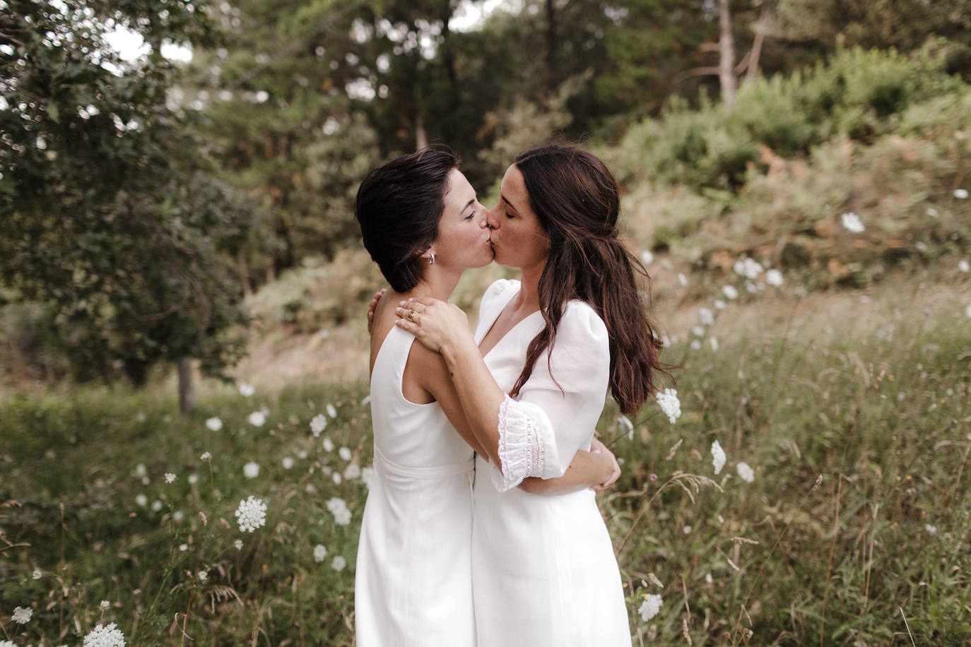 Fotos: De Aste Nagusia al &#039;altar&#039;: Las dos novias «sencillas» unidas por un diseñador vizcaíno en su boda