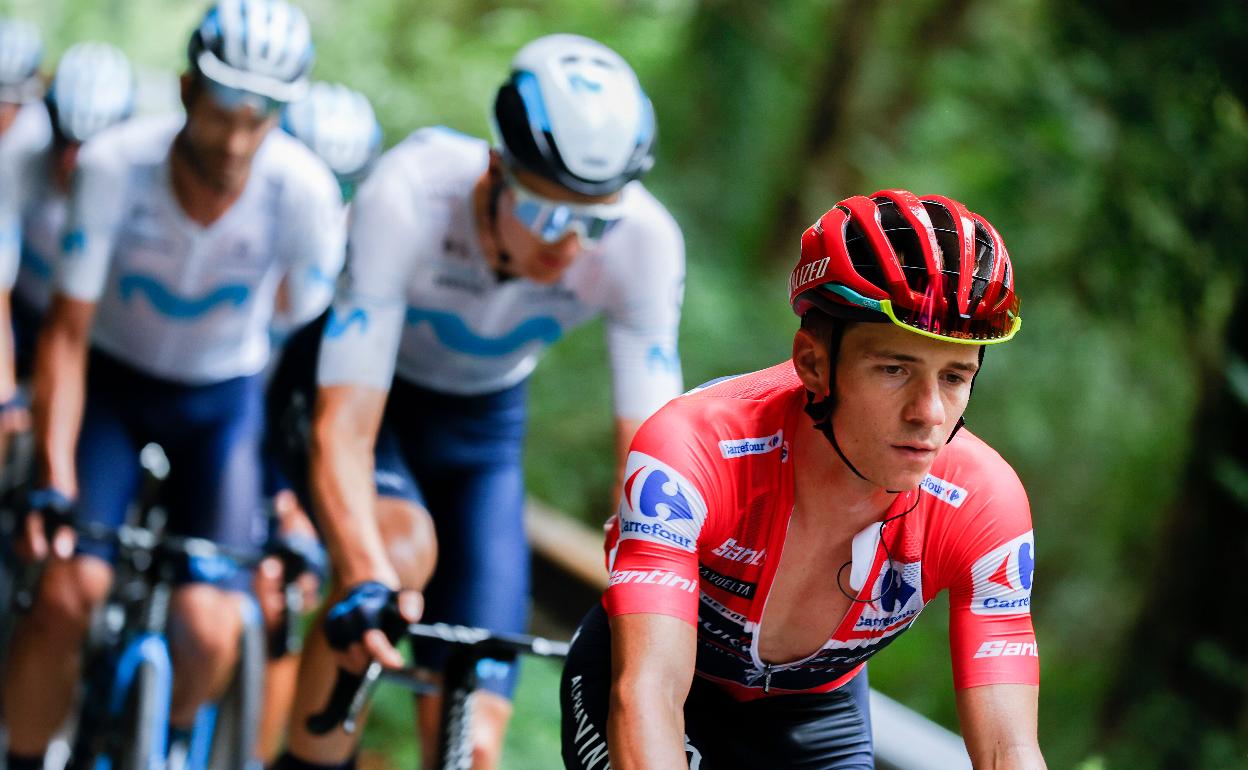 Evenepoel, en un momento de la carrera. 