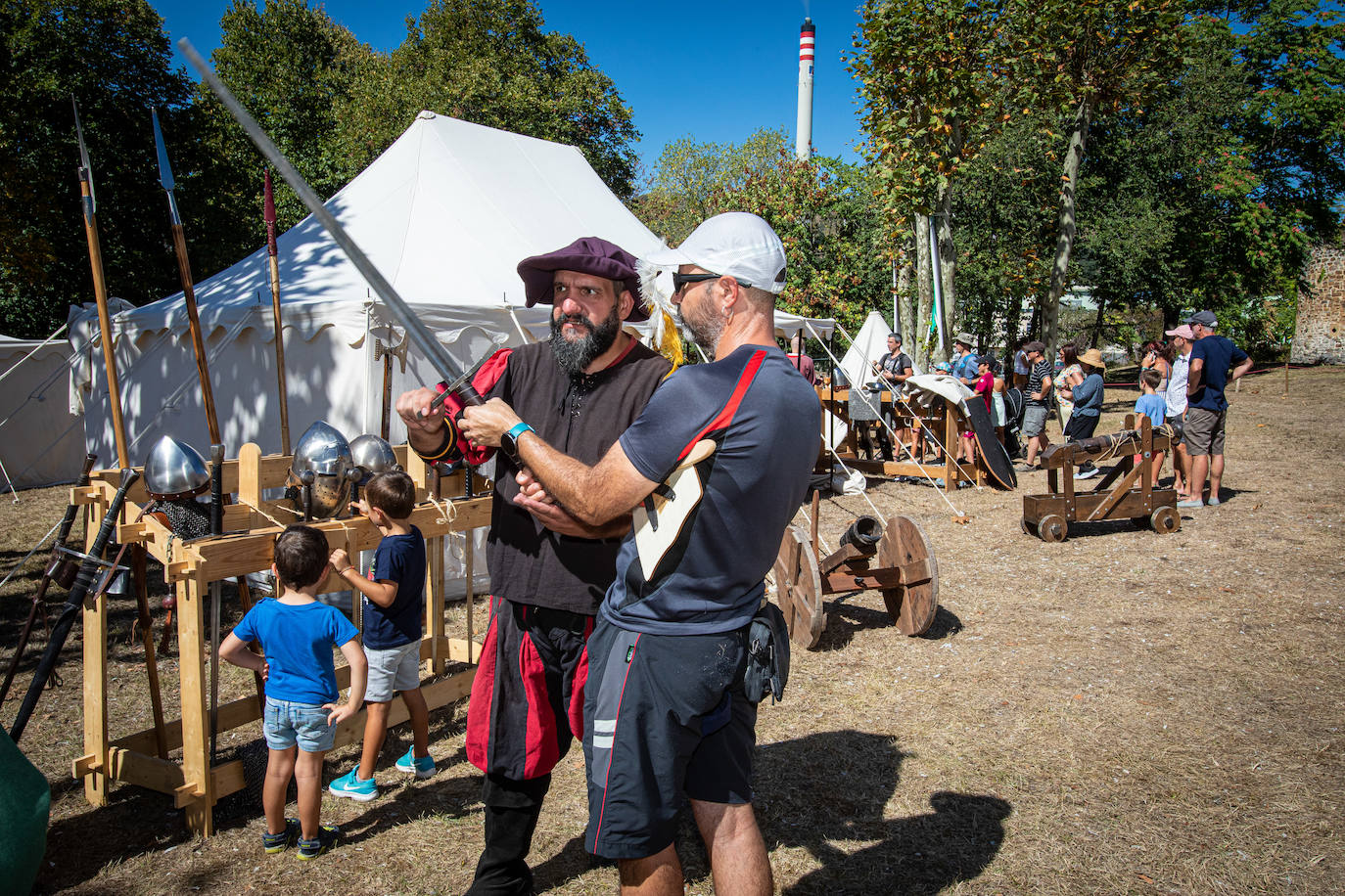 Fotos: Recreación de una batalla medieval en el castillo de Muñatones
