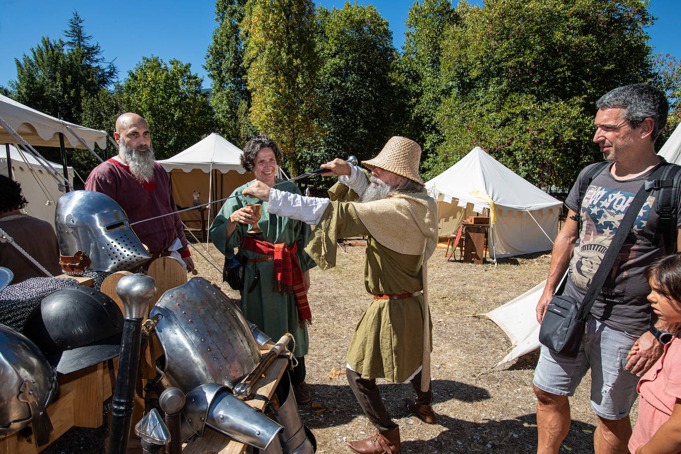Fotos: Recreación de una batalla medieval en el castillo de Muñatones